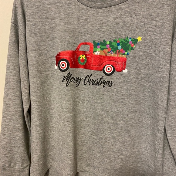 Merry Christmas Grey Sweatshirt - Picture 1 of 4